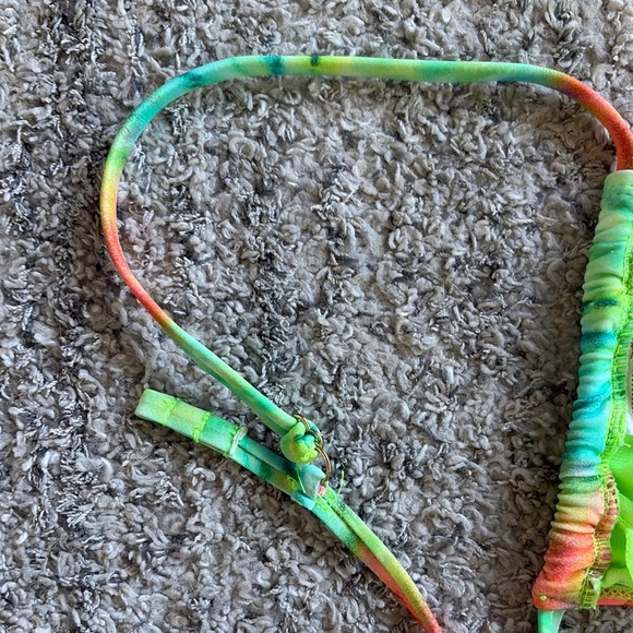 Colorful Tie-Dye Bikini Top with adjustable straps - Picture 9 of 9